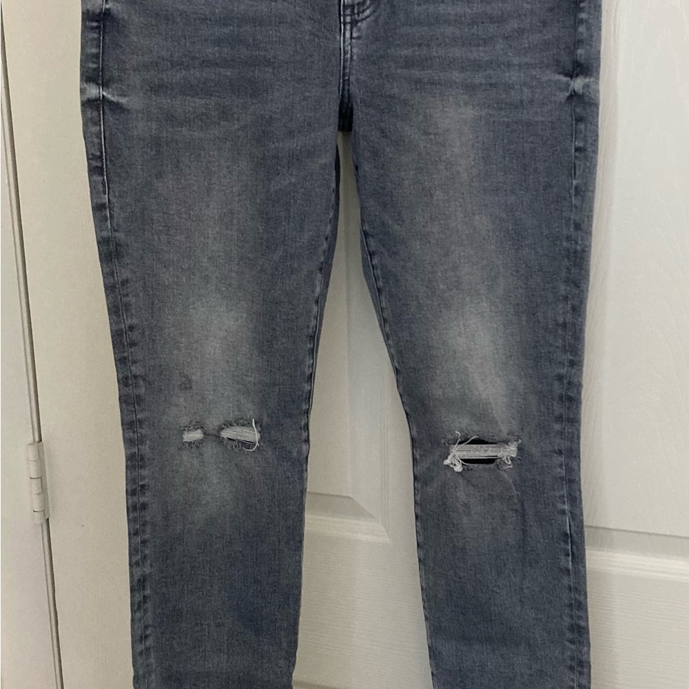 Cabi vintage gray high skinny stretch jeans, size 10, belt loop, 5 pockets - Picture 9 of 11